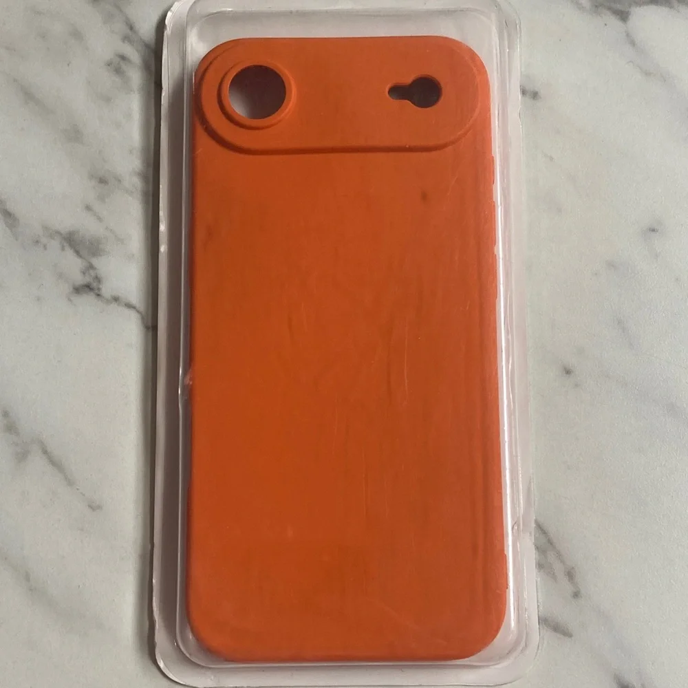 iPhone Air 2025 Orange Silicone Case